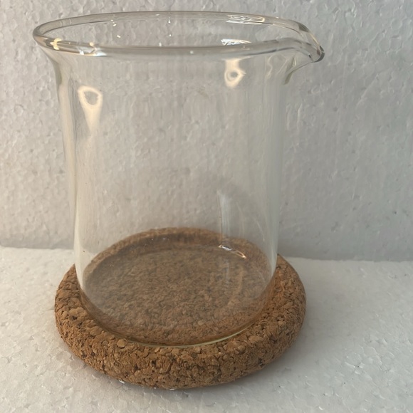 Vintage Bodum coffee glasses cork coasters bistro sugar creamer spoons Jorgensen - Picture 13 of 16